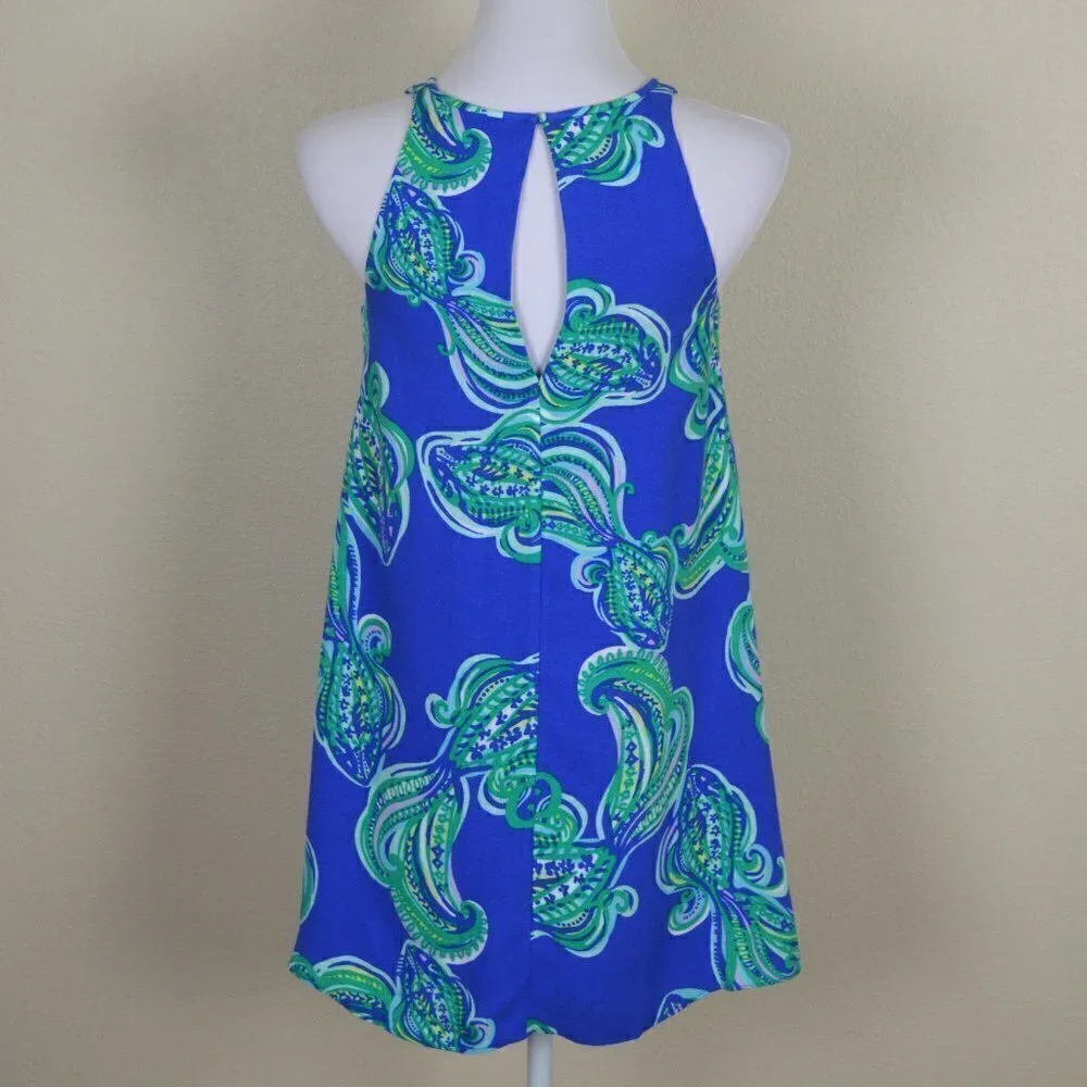Lilly Pulitzer Wright Dress Blue Crush XS - Picture 4 of 7